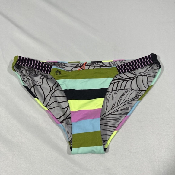 NEW Maaji [ Small‎ ] Trippin Striped Split Side Reversible Bikini Bottoms - Picture 3 of 11